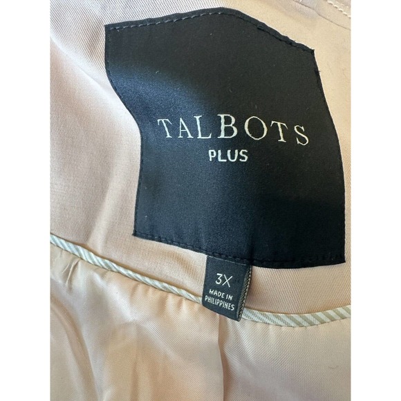 Talbots Polished Trench Coat Tie Belt Pink Women's Plus Size 3X - Picture 10 of 12